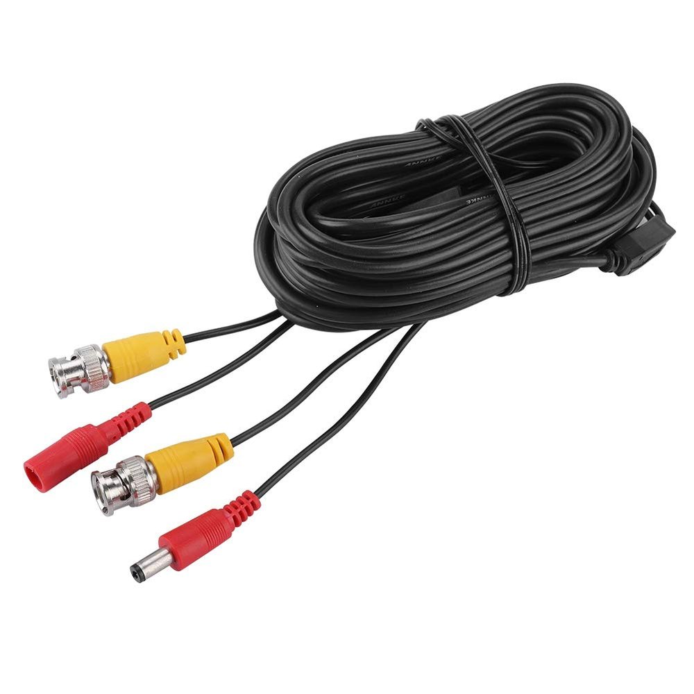 CCYLEZ 2.1mm DC CCTV Extension Cable,BNC Vedio Power Cable Pre,Professional BNC Video and DC Power Extension Cable for TV,Video Coax CableTV Box LCD Monitor CCTV System (# 2)
