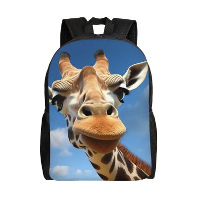 DJUETRUI Backpack for Men Women Lightweight Travel Backpack Funny Giraffe Carry On Backpack Laptop Backpack Casual Daypack