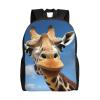 DJUETRUI Backpack for Men Women Lightweight Travel Backpack Funny Giraffe Carry On Backpack Laptop Backpack Casual Daypack view 1