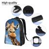 DJUETRUI Backpack for Men Women Lightweight Travel Backpack Funny Giraffe Carry On Backpack Laptop Backpack Casual Daypack view 3
