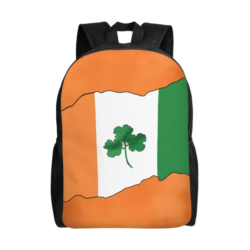 DJUETRUI Backpack for Men Women Lightweight Travel Backpack Ireland Flag Shamrock Carry On Backpack Laptop Backpack Casual Daypack