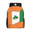 DJUETRUI Backpack for Men Women Lightweight Travel Backpack Ireland Flag Shamrock Carry On Backpack Laptop Backpack Casual Daypack view 1