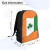 DJUETRUI Backpack for Men Women Lightweight Travel Backpack Ireland Flag Shamrock Carry On Backpack Laptop Backpack Casual Daypack view 2