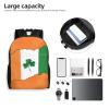 DJUETRUI Backpack for Men Women Lightweight Travel Backpack Ireland Flag Shamrock Carry On Backpack Laptop Backpack Casual Daypack view 4