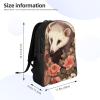 DJUETRUI Backpack for Men Women Lightweight Travel Backpack Opossum and Roses Carry On Backpack Laptop Backpack Casual Daypack view 2