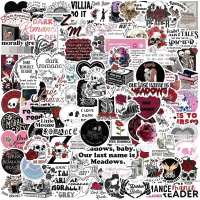 104 PCS Dark Romance Stickers, Booktok Reading Bookish Sticker for IPAD, Laptop, Ebook Readers Clear Case, Vinyl Sticker Pack for Adults, Book Lovers