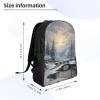 DJUETRUI Backpack for Men Women Lightweight Travel Backpack Winter Snow Scene Carry On Backpack Laptop Backpack Casual Daypack view 2