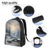 DJUETRUI Backpack for Men Women Lightweight Travel Backpack Winter Snow Scene Carry On Backpack Laptop Backpack Casual Daypack view 3