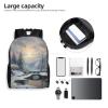DJUETRUI Backpack for Men Women Lightweight Travel Backpack Winter Snow Scene Carry On Backpack Laptop Backpack Casual Daypack view 4