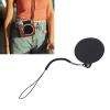 4.7cm Leather Lens Sticker with 15cm String, Instant Camera Lens Keeper Holder, Lens Holder for Mini EVO - Lens Anti Lost view 2
