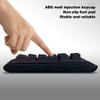 BONKZEBU Backlit Keypad USB Wired Numeric Keyboard Mechanical Feel Tricolor Breathing Black (Black) view 2