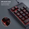 BONKZEBU Backlit Keypad USB Wired Numeric Keyboard Mechanical Feel Tricolor Breathing Black (Black) view 4