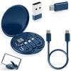 TIYEKAI 9 in 1 Cable Case, Humorous 9 in 1 Cable Case, 9 in 1 Cables Cases Kits, Cable Conversion Storage Box, For Travel Work Outdoor Business view 1