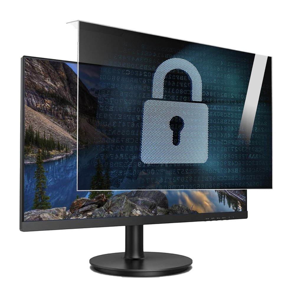 JC JCSKY 18-32 Inch Hanging Computer Privacy Screen, Removable Widescreen Monitor Shield, Acrylic Anti-Spy Protector,25/27in 613x356mm
