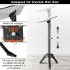 Lymorexan Starlink Mini Mount, Adjustable Heavy Duty Tripod Mount, Compatible with Starlink Mini, Aluminum and Rubber, Black, Floor Mount view 3