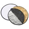 5 in 1 Collapsible Photography Reflector with Storage - Soft, Gold, Silver, White, Black Reflectors for Studio and Live Broadcast (110cm) view 4