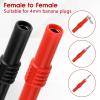 10 Pcs 4mm Female Banana Jack Brass Insulated Safety Shrouded Banana Plug Connectors Adapter view 3