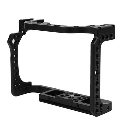 Camera Cage, Camera Stabilizer with Inner Hex Wrench 6x4.3x2in Black Aluminium Alloy Photography Extension Cage for R Mirrorless Camera