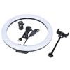 LED Rings Light, Dimmable LED Circle Selfie Ringlight, LED Desktop Light with Ball Head Phone Clip for Live Stream and Video Recording view 1