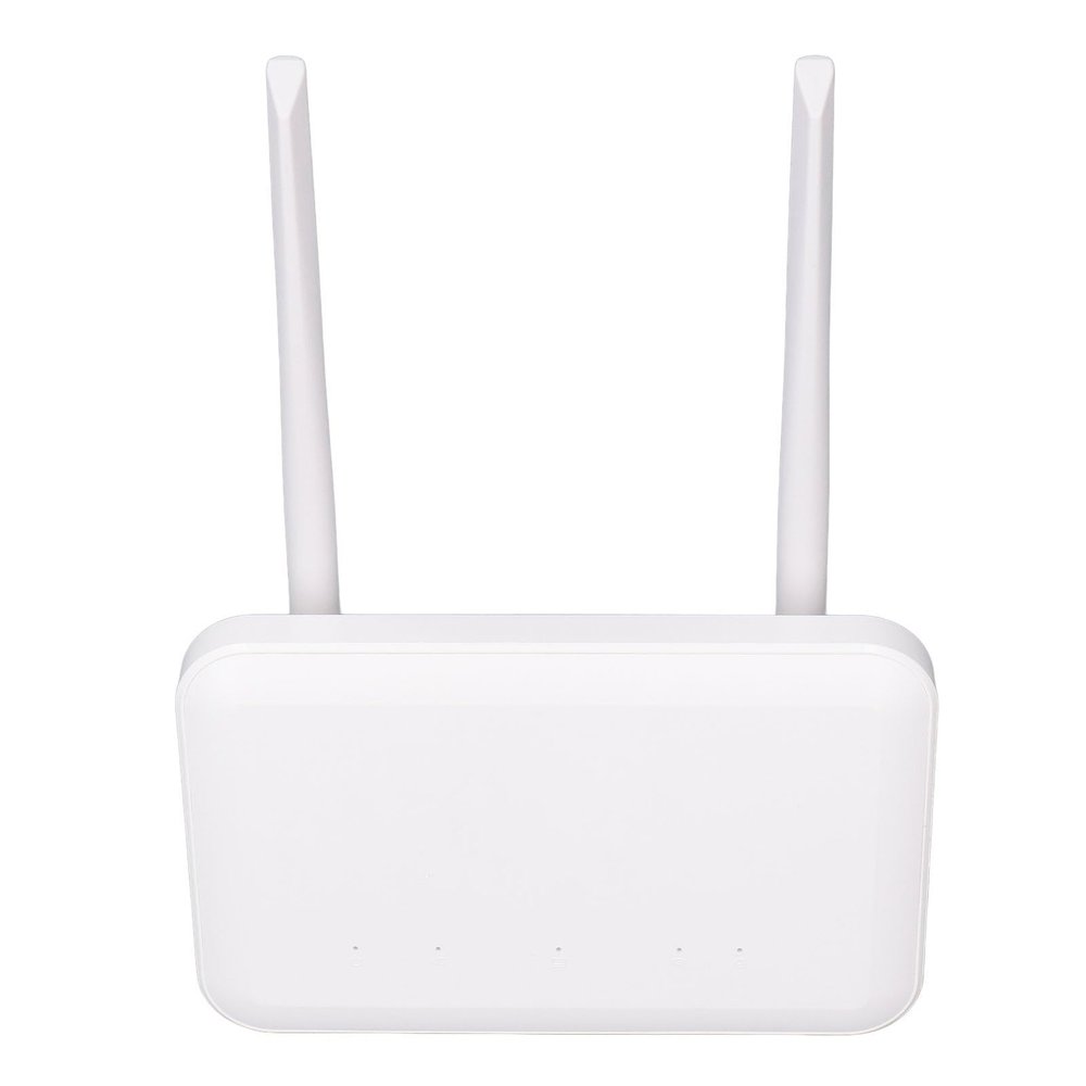 4G CPE Router, Portable 4G Router with SIM Card Slot 4 Antennae LAN Port, 300Mbps Home Router, Support 32 Users, for Asia Southeast Asia Africa Middle East Europe (US Plug)