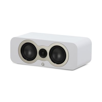 Q Acoustics 3090c Center Speaker Satin White - 2-Way Reflex Enclosure Type, 2 x 4 Mid/Bass Driver, 1 x 0.9 Tweeter - Active Speakers/HiFi Speakers for Home Theater Sound System