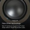 Q Acoustics 3090c Center Speaker Satin White - 2-Way Reflex Enclosure Type, 2 x 4 Mid/Bass Driver, 1 x 0.9 Tweeter - Active Speakers/HiFi Speakers for Home Theater Sound System view 3