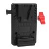 Mini V Mount Battery Plate, V Mount Adapter with Secure Locking Knob and Embedded Rubber Pads, Fits 10-41mm Rods, V Lock Mount Battery Plate for Camera Power Supply view 1