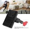 Mini V Mount Battery Plate, V Mount Adapter with Secure Locking Knob and Embedded Rubber Pads, Fits 10-41mm Rods, V Lock Mount Battery Plate for Camera Power Supply view 2
