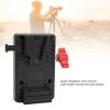 Mini V Mount Battery Plate, V Mount Adapter with Secure Locking Knob and Embedded Rubber Pads, Fits 10-41mm Rods, V Lock Mount Battery Plate for Camera Power Supply view 3