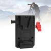 Mini V Mount Battery Plate, V Mount Adapter with Secure Locking Knob and Embedded Rubber Pads, Fits 10-41mm Rods, V Lock Mount Battery Plate for Camera Power Supply view 4