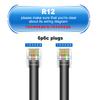 Jozzai 15FT - 4Pack RJ12 Phone Cable 6P6C, Black, Male to Male Straight Wired for Both Data and Voice Signal Transmission for Telephone Cord, Fax, DSL Modem, Printer, Radio view 3