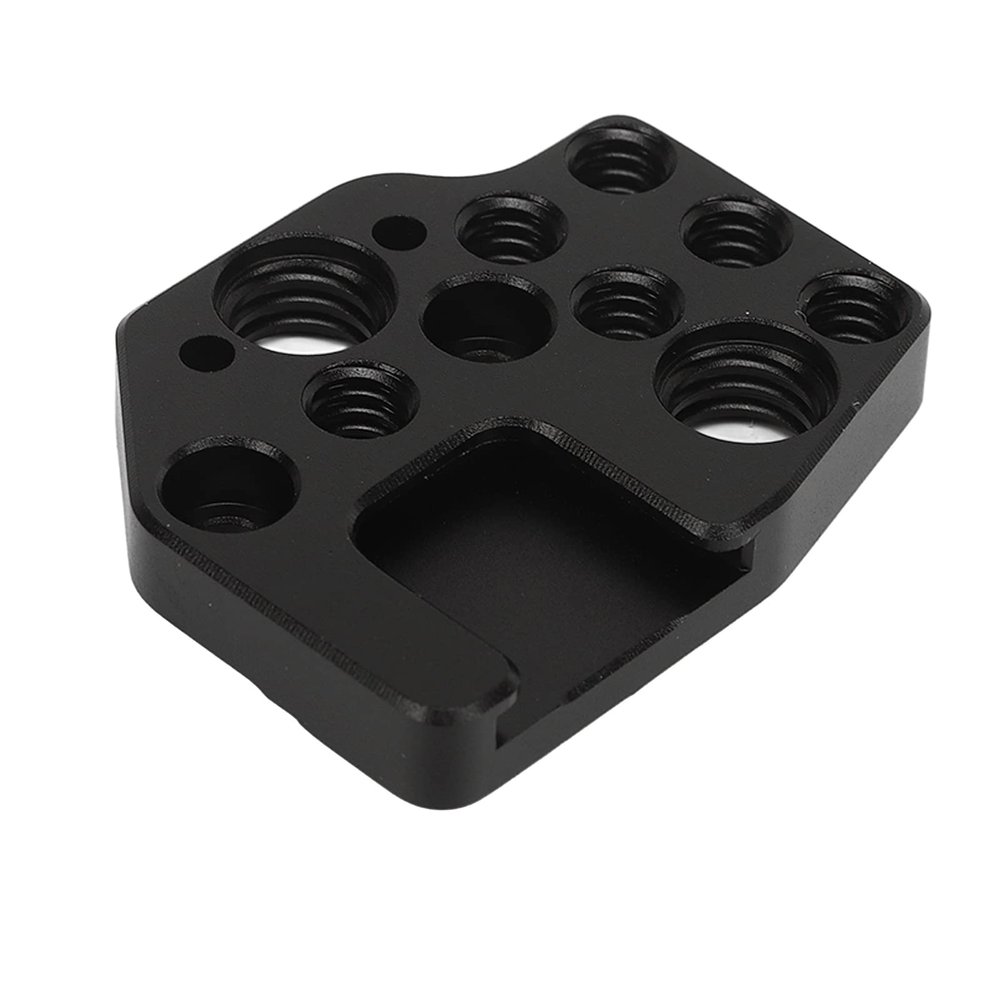 Quick Release Plate, Aluminum Alloy Portable Quick Release Plate with 1/4 Inch Hole 3/8 Inch Hole Cold Shoe for DJI Ronin S SC RS2 RS3 RSC2 Stabilizer