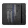 Carbon Fiber E-Reader Skin Compatible with Kobo Libra Colour (2024) - Thin Blue Line - Premium 3M Vinyl Protective Wrap Decal Cover - Easy to Apply | Crafted in The USA by MightySkins view 1