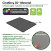 Elite Screens 110 inch CLR and ALR Projector Screen 16:9 4K, Standard Throw Projection Screen, Fixed Frame Projector Screen Grey, Indoor Movie Screen Home Theater - Sable Frame CineGrey 3D ER110DHD3 view 3