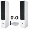 Rockville Bundle: High-Res WiFi Streaming Home Audio Amplifier Receiver Bundle with (2) RockShelf 64W Bookshelf Speakers BN20 20' Pro Cable (4 Items) view 1
