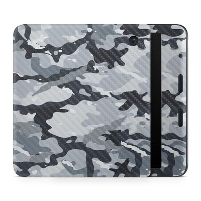 Carbon Fiber E-Reader Skin Compatible with Kobo Libra Colour (2024) - Gray Camouflage - Premium 3M Vinyl Protective Wrap Decal Cover - Easy to Apply | Crafted in The USA by MightySkins