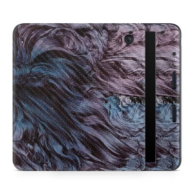 Carbon Fiber E-Reader Skin Compatible with Kobo Libra Colour (2024) - Angry Ripple - Premium 3M Vinyl Protective Wrap Decal Cover - Easy to Apply | Crafted in The USA by MightySkins