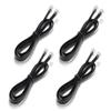3.3FT - 4 Pack Phone Extension Cord, Telephone Cable with Standard RJ11 Plug (6P4C), Black, for Landline Telephones, Fax, Modems, Answering Machines view 1