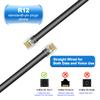 Jozzai 3.3FT - 4Pack RJ12 Phone Cable 6P6C, Black, Male to Male Straight Wired for Both Data and Voice Signal Transmission for Telephone Cord, Fax, DSL Modem, Printer, Radio view 4