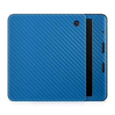 Carbon Fiber E-Reader Skin Compatible with Kobo Libra Colour (2024) - Solid Blue - Premium 3M Vinyl Protective Wrap Decal Cover - Easy to Apply | Crafted in The USA by MightySkins