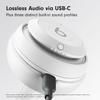 Beats Studio Pro - Premium Wireless Over-Ear Headphones- Up to 40-Hour Battery Life, Active Noise Cancelling, USB-C Lossless Audio, Apple & Android Compatible - Matte White view 4