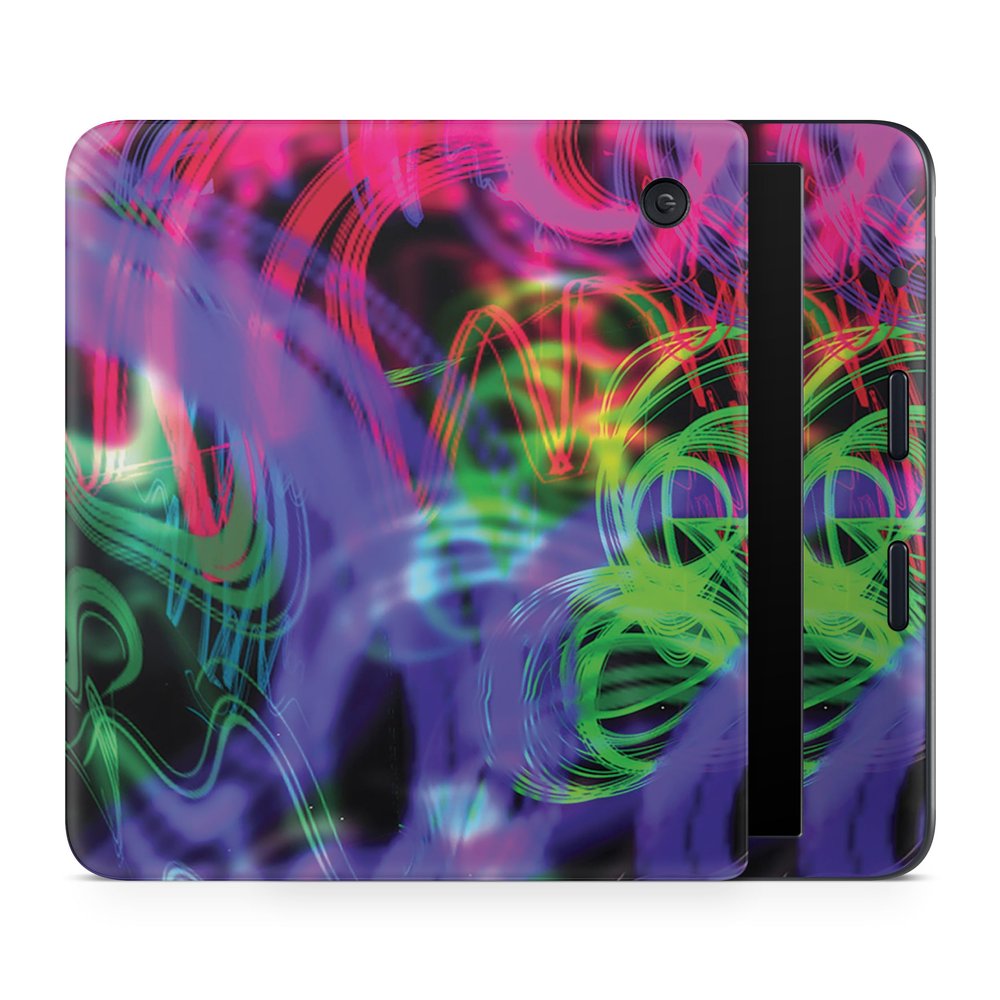 E-Reader Skin Compatible with Kobo Libra Colour (2024) - Neon Splatter - Premium 3M Vinyl Protective Wrap Decal Cover - Easy to Apply | Crafted in The USA by MightySkins