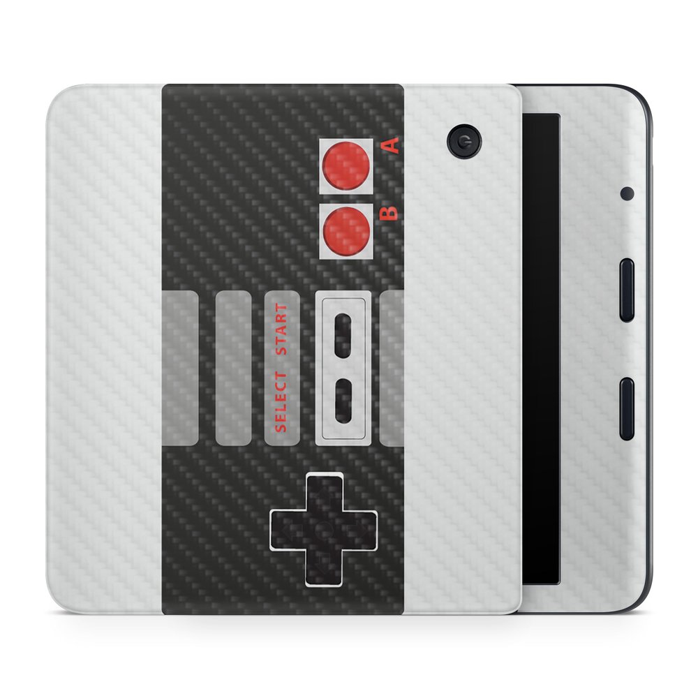 Carbon Fiber E-Reader Skin Compatible with Kobo Libra Colour (2024) - Retro Gamer 3 - Premium 3M Vinyl Protective Wrap Decal Cover - Easy to Apply | Crafted in The USA by MightySkins
