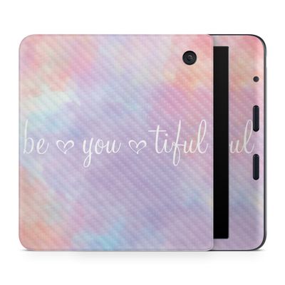 Carbon Fiber E-Reader Skin Compatible with Kobo Libra Colour (2024) - BeYouTiful - Premium 3M Vinyl Protective Wrap Decal Cover - Easy to Apply | Crafted in The USA by MightySkins