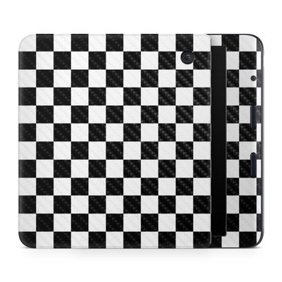 Carbon Fiber E-Reader Skin Compatible with Kobo Libra Colour (2024) - Check - Premium 3M Vinyl Protective Wrap Decal Cover - Easy to Apply | Crafted in The USA by MightySkins
