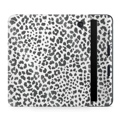 Glossy Glitter E-Reader Skin Compatible with Kobo Libra Colour (2024) - Snow Leopard Print - Premium 3M Vinyl Protective Wrap Decal Cover - Easy to Apply | Crafted in The USA by MightySkins