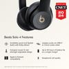 Beats Solo 4 - Wireless On-Ear Bluetooth Headphones, Up to 50-Hour Battery Life, Ultra-Lightweight Comfort, Powerful and Balanced Sound, Apple & Android Compatible - Black & Gold view 2