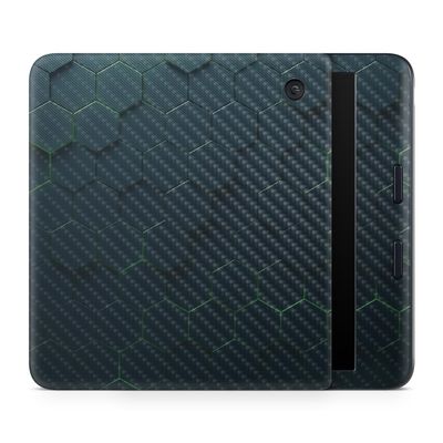 Carbon Fiber E-Reader Skin Compatible with Kobo Libra Colour (2024) - Acid Hex - Premium 3M Vinyl Protective Wrap Decal Cover - Easy to Apply | Crafted in The USA by MightySkins