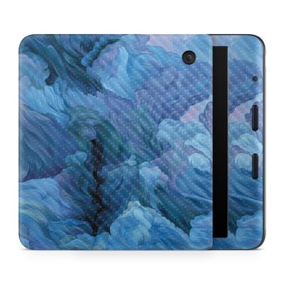 Carbon Fiber E-Reader Skin Compatible with Kobo Libra Colour (2024) - Typhoon - Premium 3M Vinyl Protective Wrap Decal Cover - Easy to Apply | Crafted in The USA by MightySkins