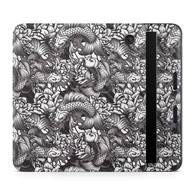 Carbon Fiber E-Reader Skin Compatible with Kobo Libra Colour (2024) - Angry Koi - Premium 3M Vinyl Protective Wrap Decal Cover - Easy to Apply | Crafted in The USA by MightySkins